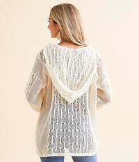 Pieced Crochet Hoodie