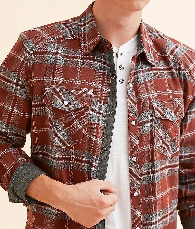 Brushed Plaid Athletic Shirt