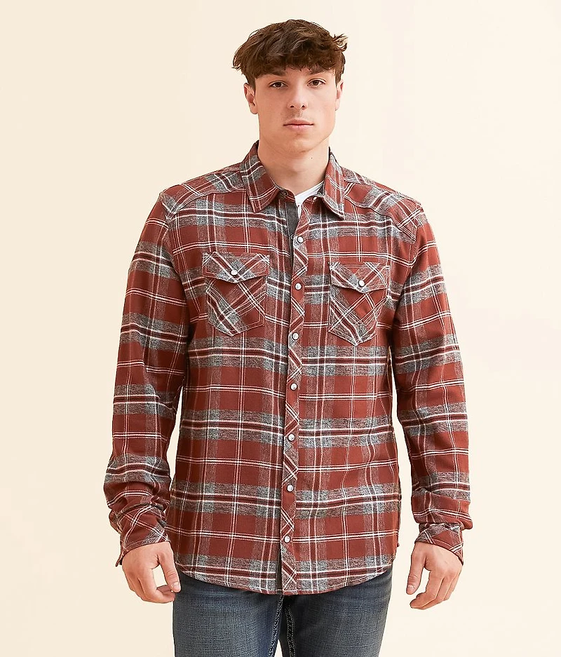 Brushed Plaid Athletic Shirt