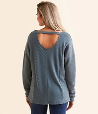 Textured Drop Shoulder Top