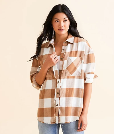 BKE Flannel Boyfriend Shirt