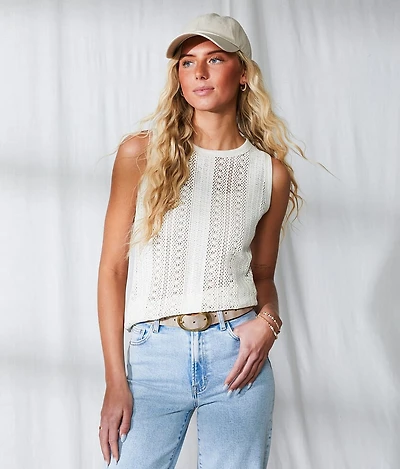 Resort Edit - Crochet Tank Top