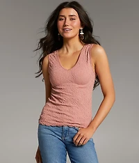 BKE core Textured Tank Top