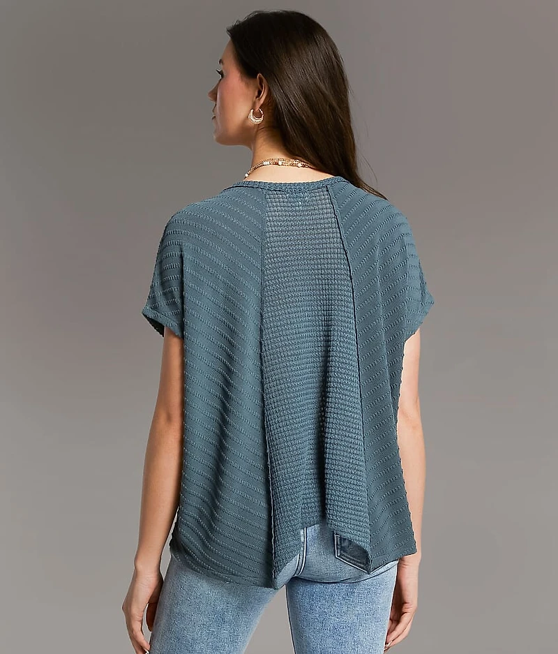 Textured Dolman Top
