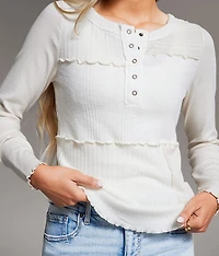 Exposed Seam Pieced Henley