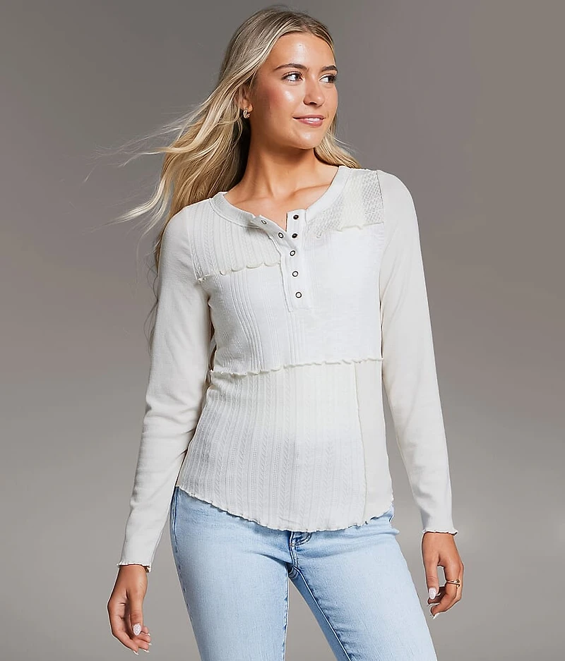 Exposed Seam Pieced Henley