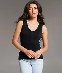 Floral Textured Tank Top