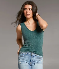 Floral Textured Tank Top