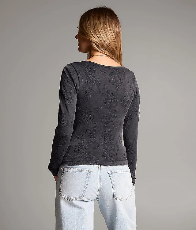 Floral Textured Top