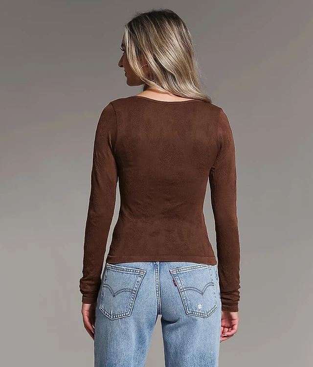 Floral Textured Top