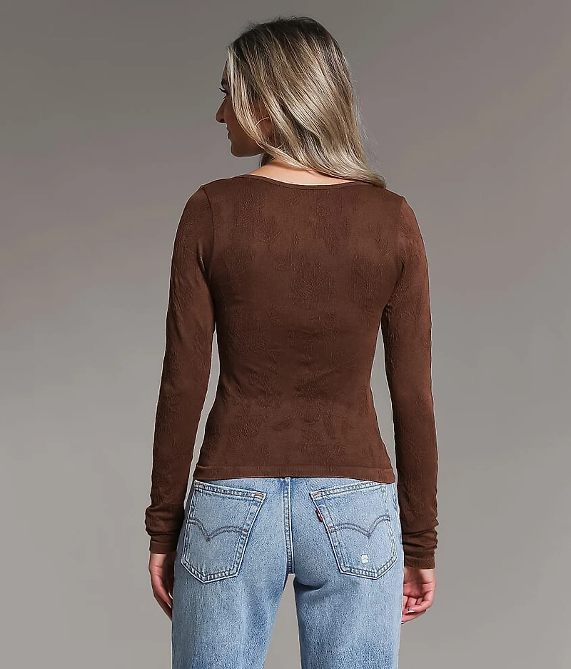 Floral Textured Top