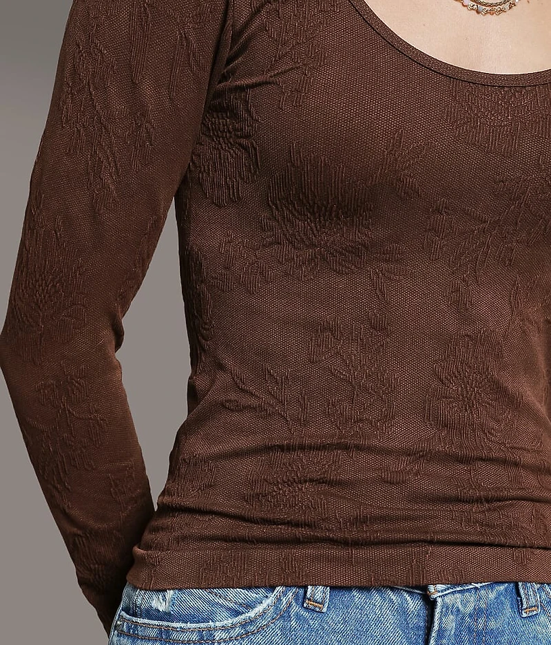 Floral Textured Top