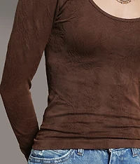 Floral Textured Top