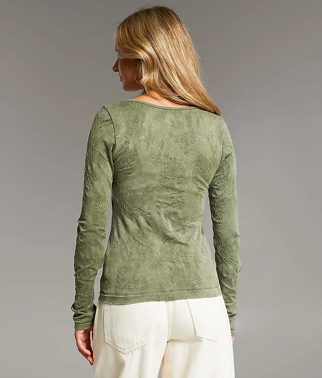 Floral Textured Top