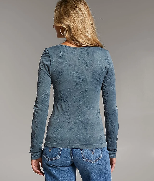 Floral Textured Top