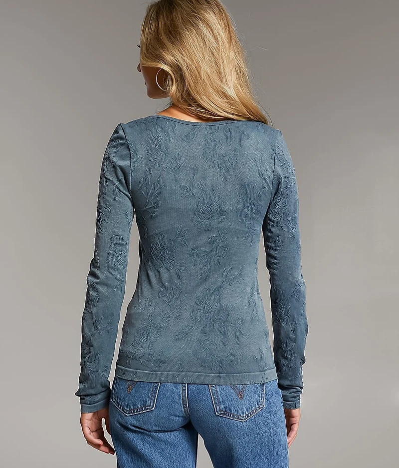 Floral Textured Top