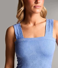 Floral Textured Tank Top