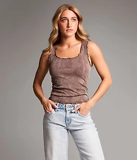 Floral Textured Tank Top