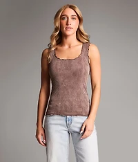 Floral Textured Tank Top