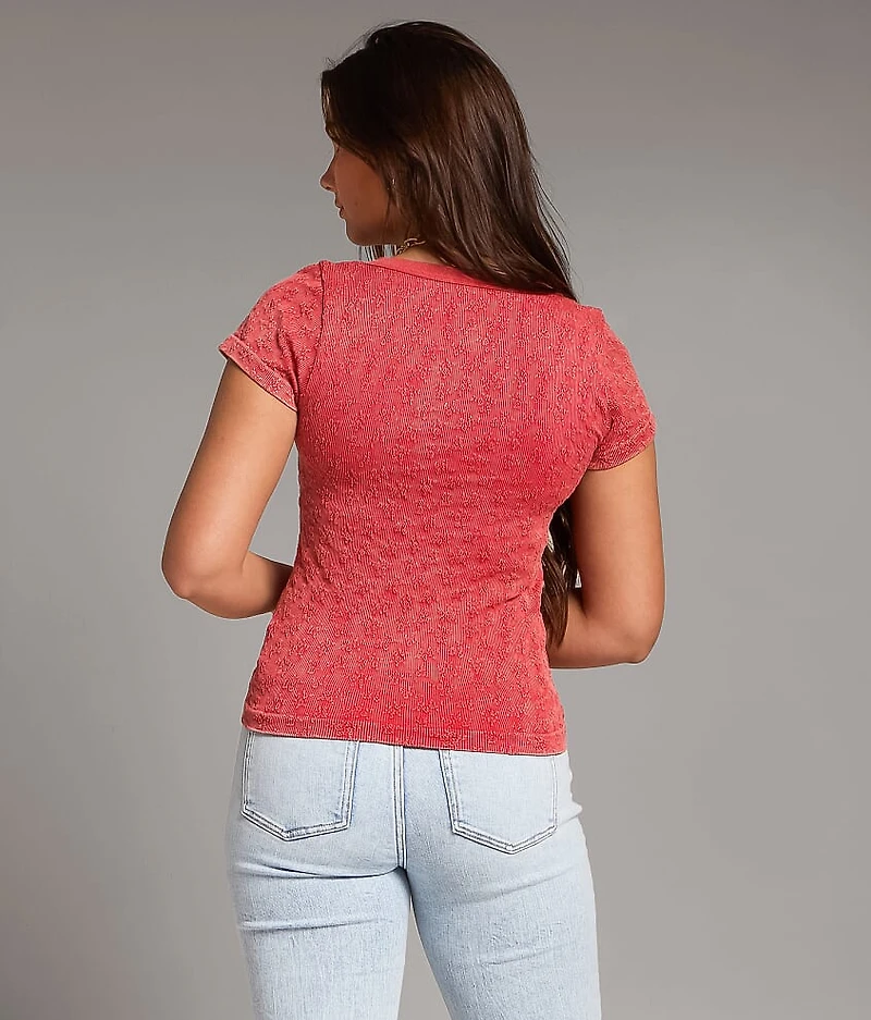 Textured Henley