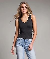 Floral Textured Tank Top