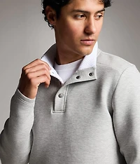 Textured Quarter Snap Pullover