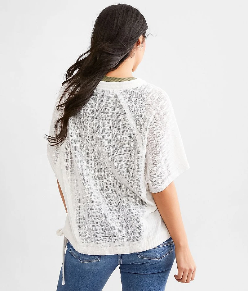Open Weave Boxy Top