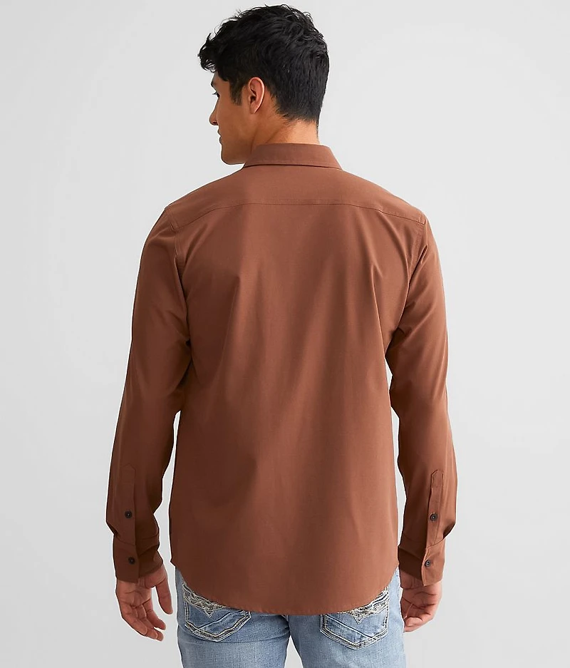 Striped Performance Stretch Shirt