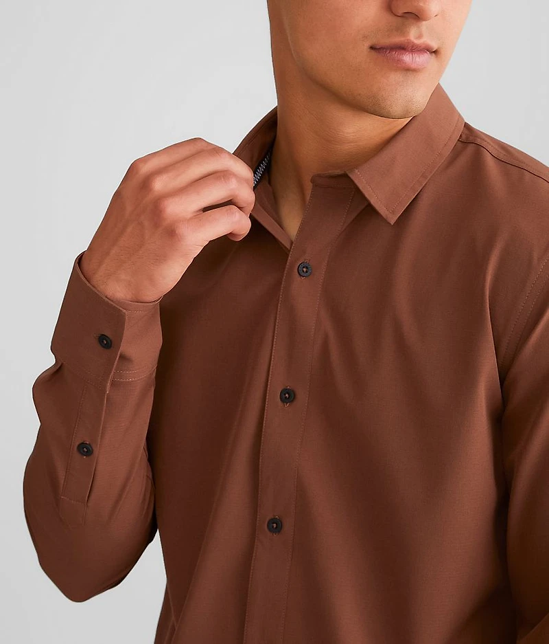 Striped Performance Stretch Shirt