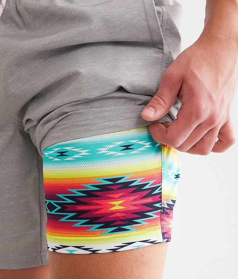 Marled Stretch Swim Trunks