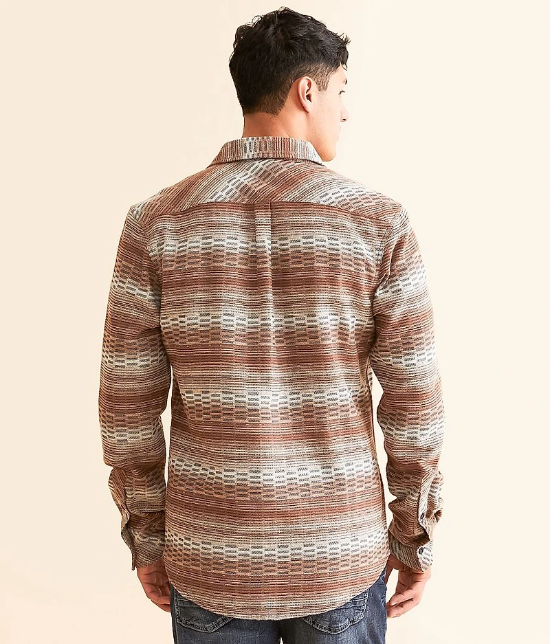 Striped Athletic Flannel Shirt