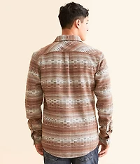 Striped Athletic Flannel Shirt