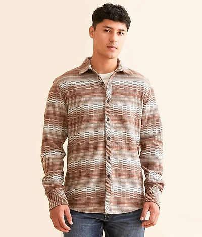Striped Athletic Flannel Shirt