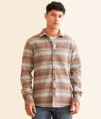 Striped Athletic Flannel Shirt