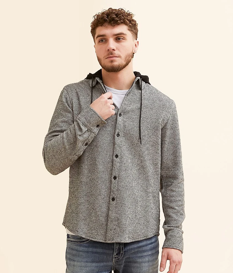Athletic Hooded Flannel Shirt
