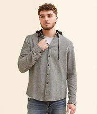 Athletic Hooded Flannel Shirt