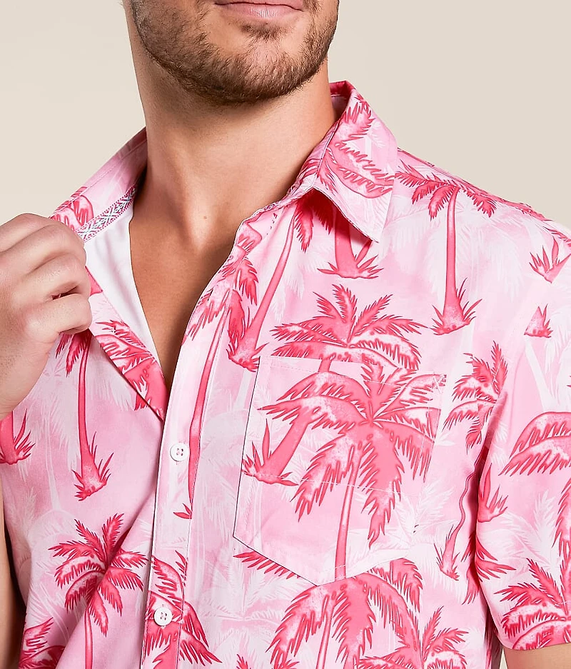 Palm Tree Athletic Performance Stretch Shirt