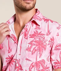 Palm Tree Athletic Performance Stretch Shirt