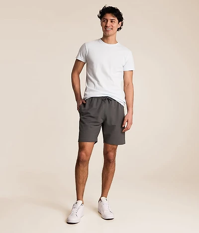 Textured Hybrid Stretch Short