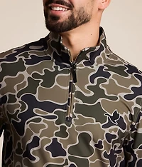Camo Quarter Zip Pullover