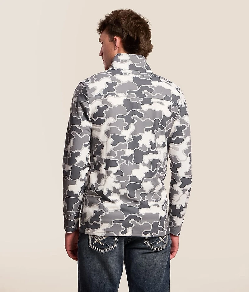 Camo Quarter Zip Pullover