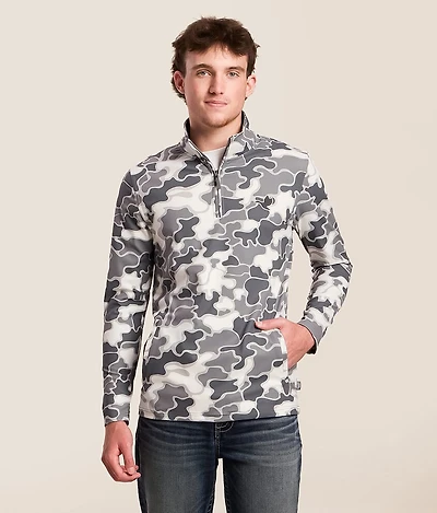 Camo Quarter Zip Pullover