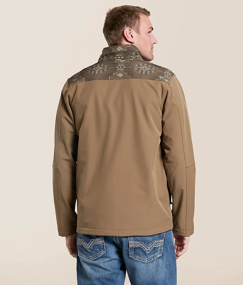 Southwestern Color Block Softshell Jacket