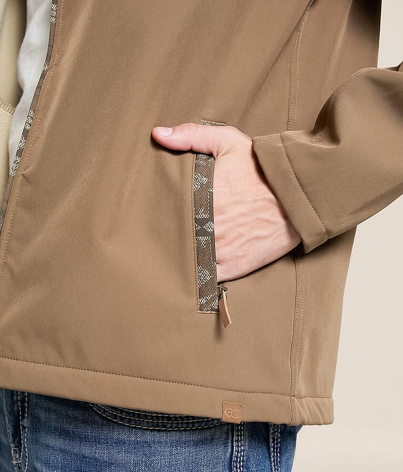 Southwestern Color Block Softshell Jacket