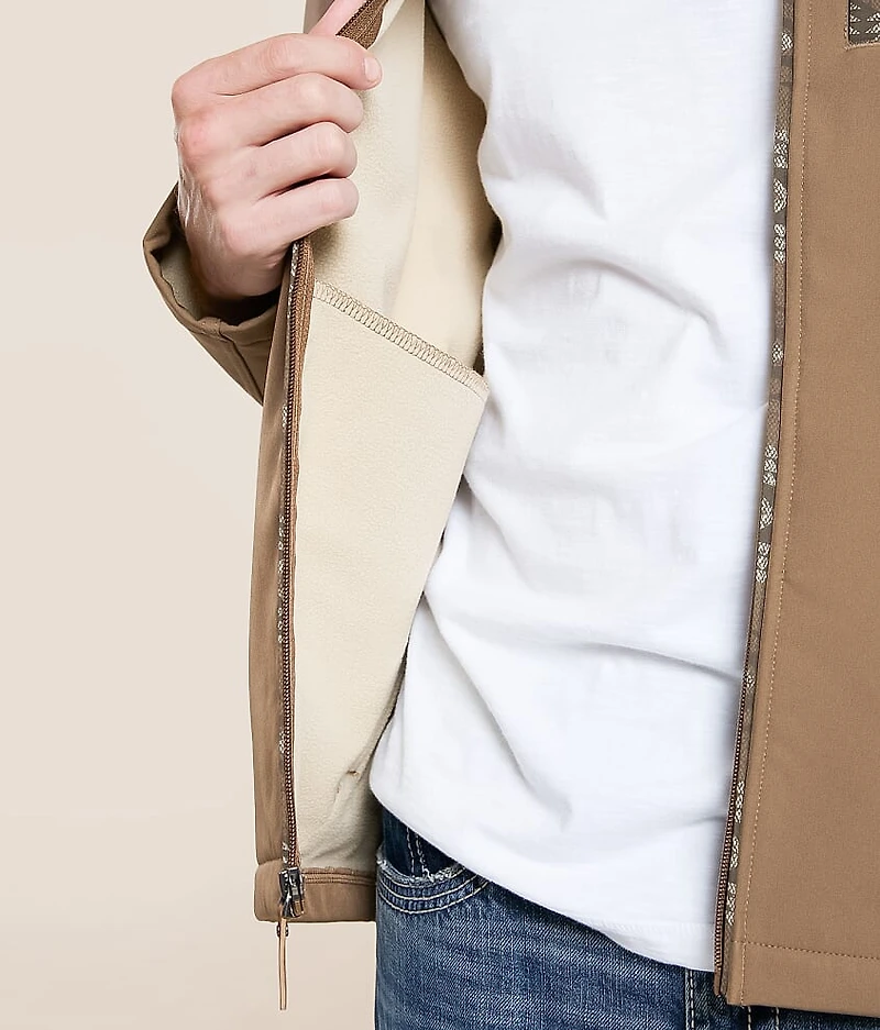 Southwestern Color Block Softshell Jacket