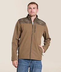 Southwestern Color Block Softshell Jacket