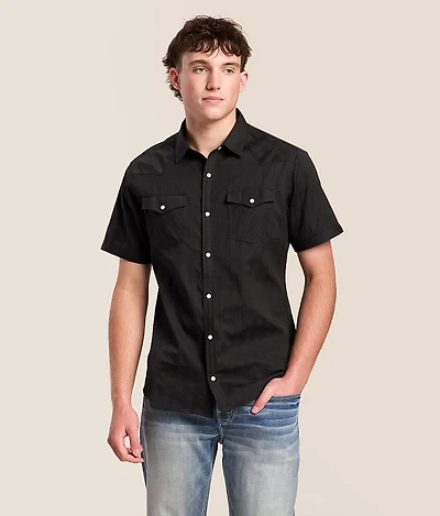 Tonal Embroidered Athletic Shirt