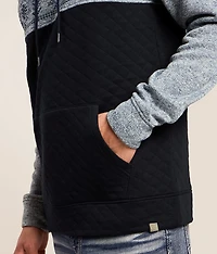 Pieced Quilt Hooded Sweatshirt