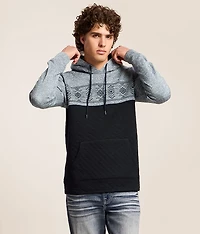 Pieced Quilt Hooded Sweatshirt