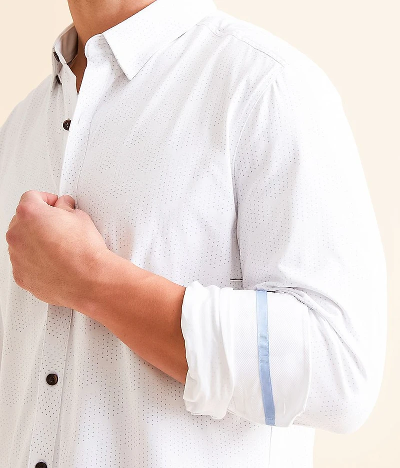 Polka Dot Athletic Performance Stretch Shirt